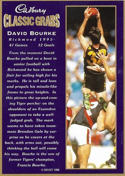 1998 Cadbury Classic Grabs #20 David Bourke Back